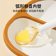 CocoME (COCOME) Yunduo Silicone Partition Tableware Children's Tableware Nipple Grade Silicone Thickened Large Suction Cup Bowl Caramel Color