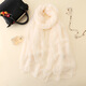 
Wang Ximai silk scarf for women chiffon spring and autumn shawl winter long Korean sun protection scarf solid color gauze scarf big beach towel red 150*100cm