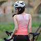 WOSAWE Cycling Suit Sweatshirt Women's Quick-Drying Sweat-Absorbent Breathable Vest Mountain Road Cycling Suit Bottoming Shirt Top Binglan-Gradient Pink XL (Suitable for 65-70 kg)
