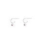 Small silver bean ins style simple and full-body sterling silver niche earrings solid small bean versatile earrings for women small silver bean earrings