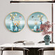 Mo Hua Lulin Restaurant Décoratif Peinture Modern Simple Dining Table peinture Paint Restauration Murale Entrée Entrée Entrée Cabinet haut de gamme PEINTURE DU PEINTURE DANS