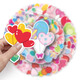 50 autocollants de bouquet de ballon romantique, caricaturé doodle créatif motif simple, valise petit mochi ordinateur portable de téléphone portable de téléphone mobile décoration autocollants, déchirure étanche des autocollants sans marque, 50 bouquet de ballon-684 5,5-8,5 cm