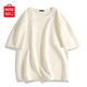 Miniso (Miniso) Футболка мужская мужская летняя мужская камелия Green Liek Olde 2025 Новая тяжелая вафельная, полузащиленная лесная зеленая (Big Sunshine Camellia) L /175 (полный возврат средств на 30 дней качества).