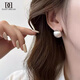 
DAISY DREAM silver metal brushed earrings for women 2025 new hot niche unique earrings light luxury high-end temperament earrings silver brushed earrings