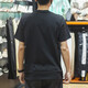 阿迪达斯（adidas）男装 夏季新款三条纹运动服跑步训练健身快干透气休闲短袖T恤 HC9712黑色 M