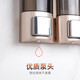 家用免打孔皂液器浴室洗手液挂壁器洗发水沐浴露盒子分装瓶壁挂式 金 1013D单格200ml