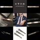He Yangyu logo tie clip for men's business Laser engraving simple tie fixing clip for clamp pin clip for women [C13 simple clean version silver tie clip 1 piece + engraved L