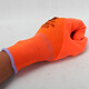 S838 Schaumstoff Kunststoff imprägniert Klebstoff Hängende Arbeitsschutzhandschuhe tragen resistente und Anti-Rutschfarm-Arbeitsschutzhandschuhe Chuangxin S838 Orangenmatthandschuhe 24 Paare l