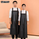 AETEL beef tendon PU soft leather apron waterproof and oil-proof dishwashing fish killing kitchen apron work clothes seafood aquatic catering special