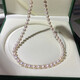 Xuanxian classic freshwater pearl French necklace mother chain freshwater ak pearl domestic product light 45cm