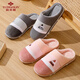 Yu Zhaolin (YUZHAOLIN) cotton slippers for men and women in winter soft-soled warm home indoor confinement shoes household cotton shoes