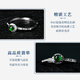 Colorful Yunnan Jade A Yang Green Ring S925 Silver Inlaid Ring Mouth Women's Model for Girlfriend, Mother's Birthday and Holiday Gift Jade Ring