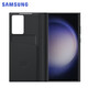 三星（SAMSUNG）Galaxy S23 Ultra原装手机壳 智能视窗保护套s23u插卡式保护壳 黑色