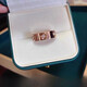 DL 1998 Fat Donglai same style 18k rose gold ring for men and women au750 gold color gold wedding ring couple ring same style single diamond - narrow version - gold color
