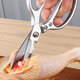 Quality Japan SK5 stainless steel scissors household scissors strong kitchen food scissors chicken bone scissors SK5 fourth generation silver 1 pair