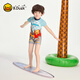 B.Duck little yellow duck infant swimsuit male and female baby one-piece swimsuit children's swimsuit winter hot spring