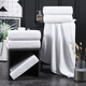 Shantou Lincun Hotel Special Pure Cotton White Bath Towel Extra Large and Thickened 2023 New Cotton Large Towel Beauty Salon Customized 1000g 32 Strand Cotton Encrypted 200*100 0x0cm