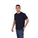 SCOTORIA quick-drying short-sleeved new casual round neck T-shirt LA695 business antistatic T-shirt Navy blue M
