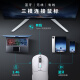 宏碁（acer） 无线蓝牙三模鼠标游戏电竞专用办公有线笔记本电脑通用可充电式轻量化设计人体工学宏定义 高雅白【游戏三模+60g超轻+仿生骨架结构】
