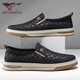 Zapatos para hombres de siete lobos zapatos para hombres Zapatos casuales Summer Summer Ballen Being Top Shoes 2186 Negro 40 zapatos de cuero Tamaño