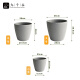 
Jiuqian Valley Nordic simple imitation cement flower pot resin plastic thickened water absorbing lazy people light luxury large flower pot diameter 35cm9225