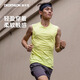Decathlon (DECATHLON) Sports Vest Muscular Man Running Quick-Drying Top Fitness Wear Breathable Loose Sleeveless T-Shirt RUNM [Advanced Style] Black XL