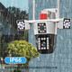 Audio and visual security surveillance camera outdoor monitor 360 degree no dead angle with night vision panoramic voice mobile phone remote home waterproof wireless 4G ultra-high-definition outdoor rotation [Three-mesh WiFi model] One machine three screens + 1 top 3 units