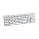 Rapoo V500PRO Mechanical Keyboard Wired Wireless Bluetooth Multi-Template Home Office E-Sports Games 104 Keys No Conflict V500PRO Dual-Template [White. Black Axis]