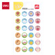Deli reward stickers praise elementary school students kindergarten children small stickers stickers stickers girls toy roll stickers stars big thumbs little red flower reward stickers 25909
