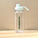 Starbucks Limited Mint Green Small Fresh Mug Thermos Cup Striped Straw Simple Retro Gradient Water Cup Men and Women Gifts Mint Green Classic Plastic Accompaniment Cup 1050ml