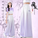 
I.KARNOW girls' pants summer thin 2025 new children's Chinese style Chinese style ice silk wide-leg pants large children's summer mosquito-proof pants 15117 gradient purple + 9922 white [set] 120