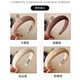 Bo Naling high cranial pressure hair, face-washing headband, wide-brimmed, elegant headband, high-end headwear, trendy Japanese and Korean style headband, 4 pack, white + khaki + light coffee + dark coffee
