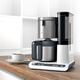Bosch (Bosch) importé d'Allemagne / Bosch American Drip Coffee Machine entièrement automatique Isolation à domicile White (TKA8A681)