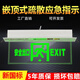 Embedded ceiling evacuation indicator light safety exit transparent tempered glass tag fire emergency hoisting 220v sign embedded tag forward exit