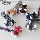 Disney (Disney) Couple branché du couple de porte porte-clés pendentif en peluche husky chiot poupée clés clés et fille cadeau gris clair