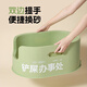 Naxue Mpets cat litter box is super large semi-enclosed cat toilet fully open and large cat sand basin anti-splashing pot 61cm giant (Mamba green) + 23 tofu sand 5