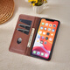 Ju Xiaozhi is suitable for oppoA57 mobile phone case flip leather case PFTM20 wallet card case full-inclusive anti-fall soft inner shell protective case high-end leather magnetic attachment oppo A57 5G [brown]
