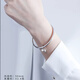 Xiyue Platinum Two Worlds Bracelet Platinum PT950 Plain Circle Smooth Lotus Peng Solid Bracelet for Wife’s Birthday Gift 20.58g Circle No. 56 Shipped in 1-10 working days