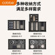Cobbe kitchen pull-basket cabinet drawer type bowl and dish basket space aluminum three-layer bowl rack kitchen cabinet storage rack damping guide rail pull-basket [Pump half draw] 700 cabinet-cabinet width 655-725