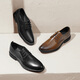 Belle men's shoes, business formal leather shoes, Chinese Valentine's Day gift, heightened soft-soled leather shoes 10503AM0, black-classic version 42