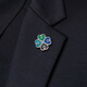 Kaflink's new brooch Wish Four Leaf Clover Badge Collar Button Collar Corner Button Men's and Women's Suit Suit Metal Badge Breast Buckle Gold Color Brooch - Wish Four Leaf Clover 1 piece