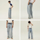 Banana extraordinary pants 501Relax men's micro-elastic banana straight jeans loose casual pants 2025 spring new pants denim sky blue L