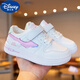 Disney (Disney) Chaussures pour enfants, chaussures blanches blanches pour enfants, chaussures à fond doux en cuir neuf pour les filles, Big Children's Sneakers, Chaussures pour garçons Campus 826 Campus professionnel professionnel blanc 16,5 Taille 26 Longueur intérieure CM