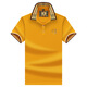 Jiayan European Station Trendy Polo Shirt Men's Summer New Solid Color Embroidered Short Sleeve Daily Fashion Business Casual Half Sleeve 897 Black M
