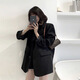LeCali blazer for men and women Korean style loose small suit spring and autumn small man interview defense commuting work long-sleeved top Korean blazer black L 120Jin Jin is equal to 0.5 kg within