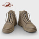 Botas de cuero Martin Boots de Ram Men's Men Men Botas de cuero para hombres Autumn and Winter Style Británico de cuero genuino Retro Martin botas Martin Boot Boot Boots de cuero Men NY3523 Color de arena 40
