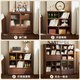 Zhidian solid wood bookcase living room wall-to-ceiling TV cabinet North American black walnut multi-functional combination cabinet small apartment low cabinet single sliding door cabinet for export only