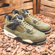 耐克（NIKE）Air Jordan 4 AJ4军绿 耐磨高帮复古篮球鞋 FB9927-200 FB9928-200【现货】 40 支持鉴定