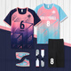 Aiqisen Uniforme de voleibol para hombres y mujeres Summer personalizado Summer de secado rápido Equipo de competencia de jersey de voleibol transpirable Niños impresos C5021-RAW Azul (mismo estilo para hombres y mujeres) 2XL (175-180cm 135-150Jin [Jin equivale a 0.5 kg])