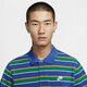 耐克（NIKE）T恤男装 2025春夏男子短袖翻领POLO衫透气休闲网球白色纯棉短袖男 FN3897-480 蓝色条纹 S
